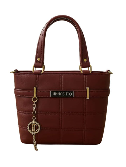 Cubes Small Carry Bag Maroon