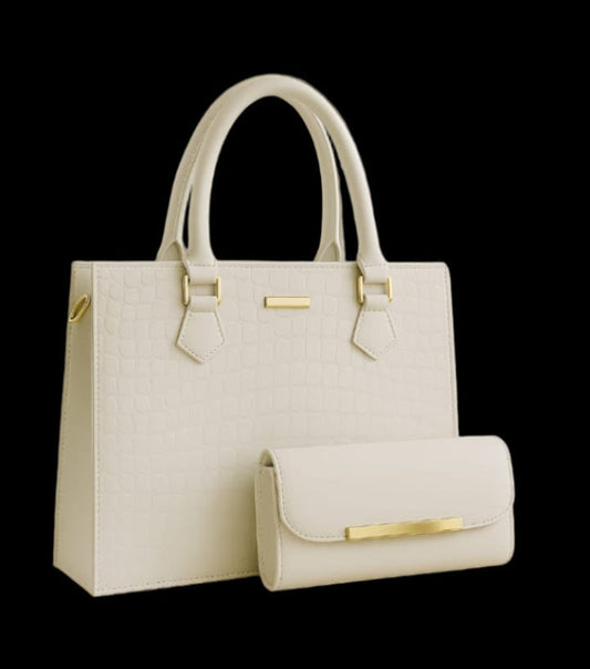 White handbag